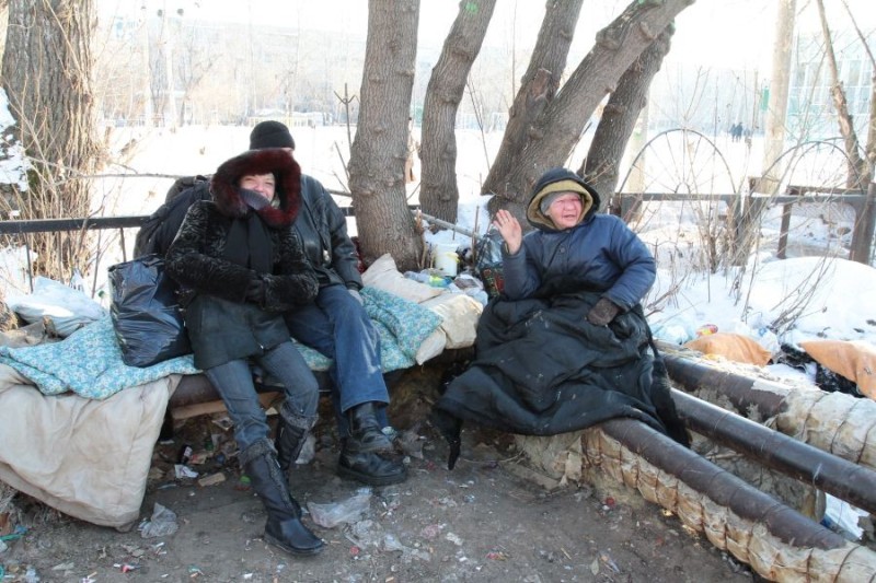 Create meme: photos of homeless people, among the homeless, the homeless in Russia