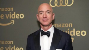 Create meme: Jeff Bezos, Mackenzie Bezos, Jeff Bezos in suit