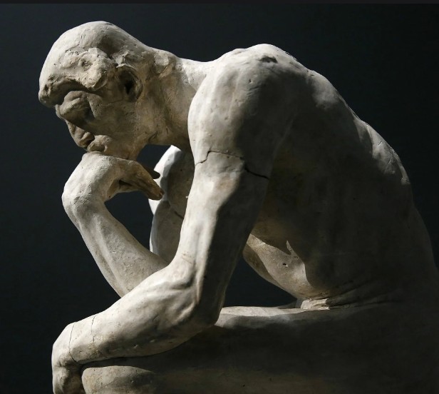 Create meme: Auguste Rodin the thinker, thinker rodin sculpture, the statue of the thinker by Rodin