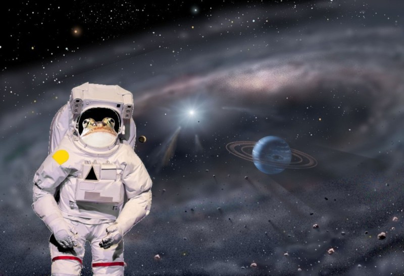 Create meme: space, astronaut in space, astronaut 