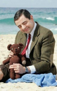 Create meme: people, funny people, bear Mr bean