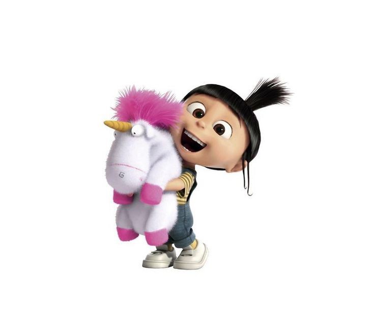 Create meme: Despicable me agnes and the unicorn, Despicable Me characters Agnes, Despicable me heroes of Agnes