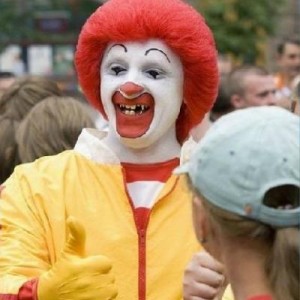 Create meme: mcdonald's, scary clown, ronald mcdonald