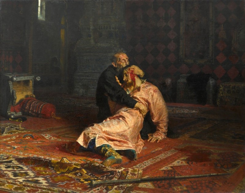 Create meme: repin ivan the terrible and son, ilya repin ivan the terrible, Ivan the terrible and his son Ivan on November 16 , 1581