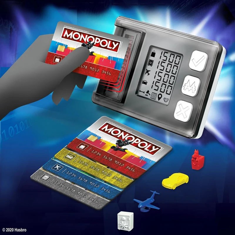 Create meme: monopoly board game, monopoly electronic banking rules, monopoly with electronic cards production date