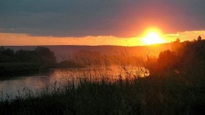 Create meme: the beauty of the Urals, sunset, Good night