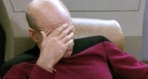 Create meme: the series star trek facepalm, facepalm, Picard facepalm