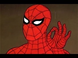 Создать мем: человек паук 1966, человек-паук, спайдермен мем