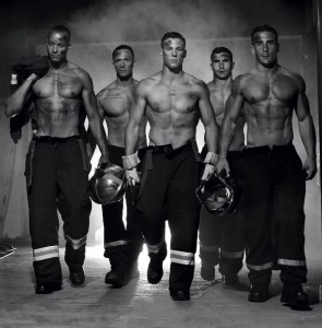 Create meme: firefighters