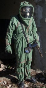 Create meme: NBC gas mask, hazmat suit OZK, a hazmat suit army