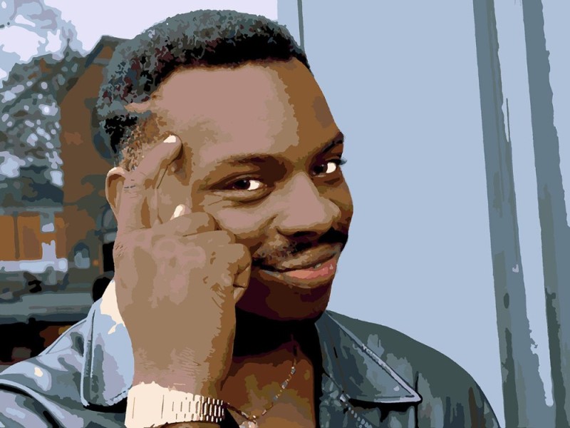 Create meme: screenshot , meme the Negro with a finger, meme smart nigger 