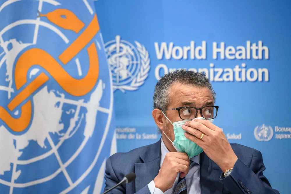 Create meme: Tedros Ghebreyesus, constitution of the world health organization, Head of who