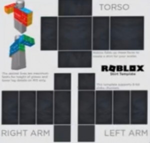 Create meme: get the black clothes, roblox shirt, roblox shirt template