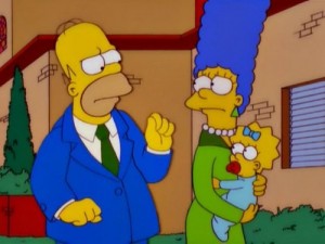 Create meme: Homer, the simpsons, lisa simpson