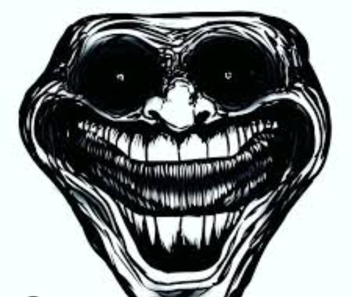 Create meme: trollface monster, scary trollface, trollface scary faces