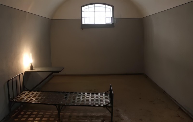 Create meme: darkness, prison cell, peter and Paul fortress prison