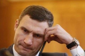 Create meme: Klitschko thinks, Klitschko the mayor of Kiev, the mayor of Kiev