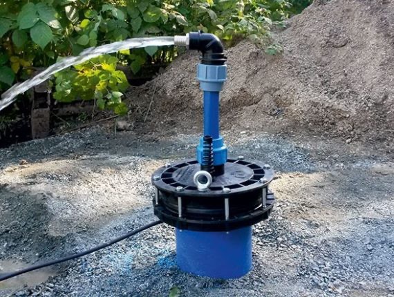 Create meme: water well, deep well pump, summer arrangement of the well