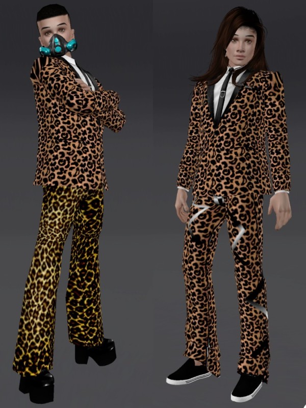 Create meme: men's leopard print suit, leopard classic costume, leopard costume