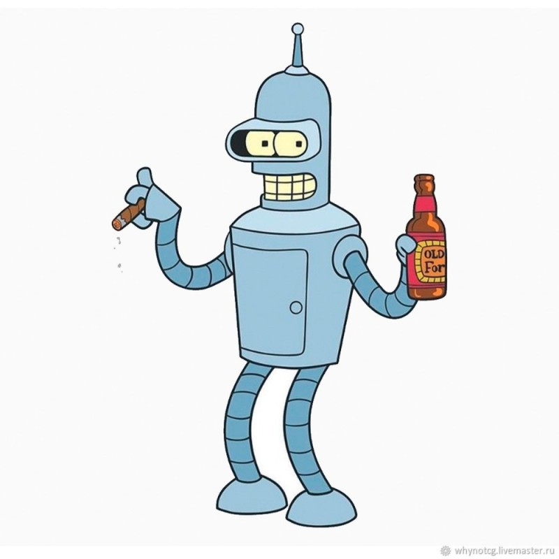 Create meme: futurama Bender, futurama robot Bender, robot futurama