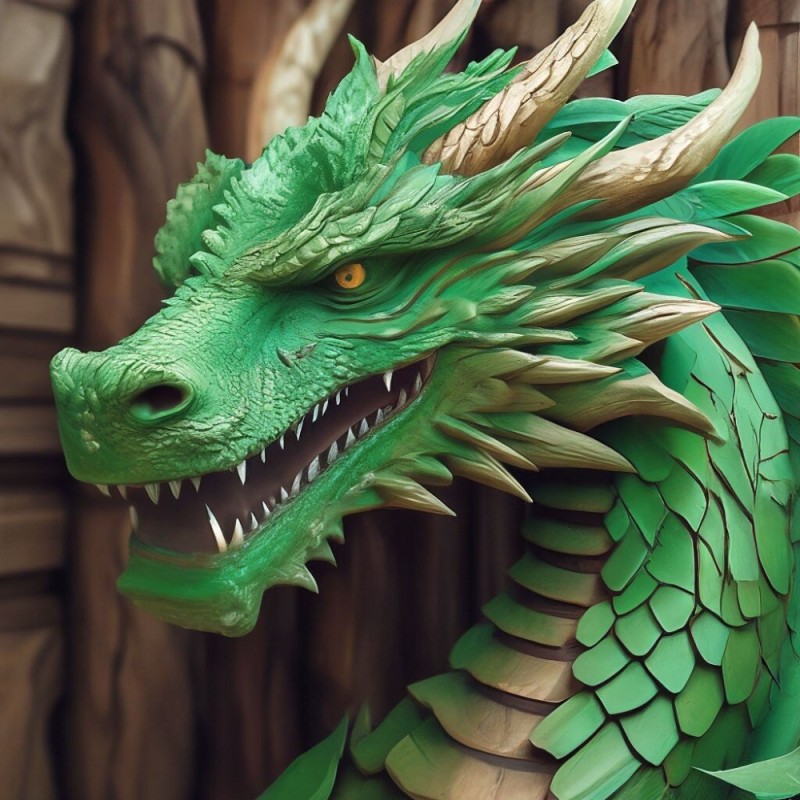 Создать мем: дракон красивый, год зеленого дракона, дракон