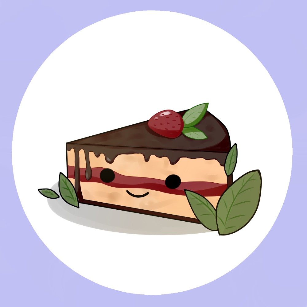 a piece of cake clipart animated