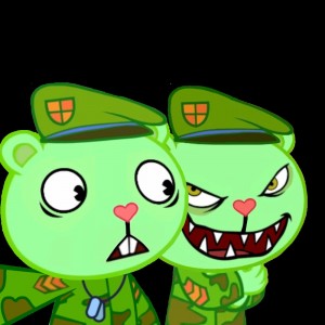 Create meme: flippy, happy tree friends flippy, happy tree friends