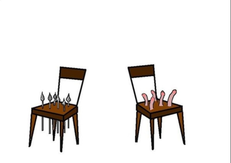 Создать мем: есть два стула, два стула на одном пики, два стула