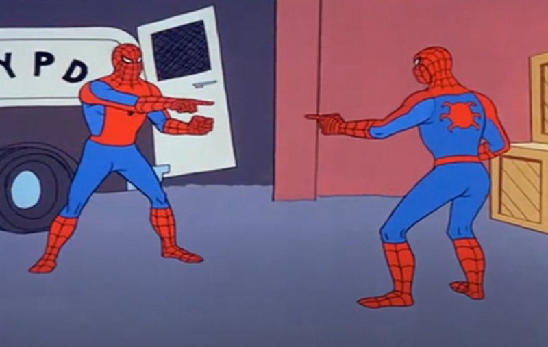 Create meme: meme 3 spider-man, spider-man shows spider-man meme, meme 2 spider-man