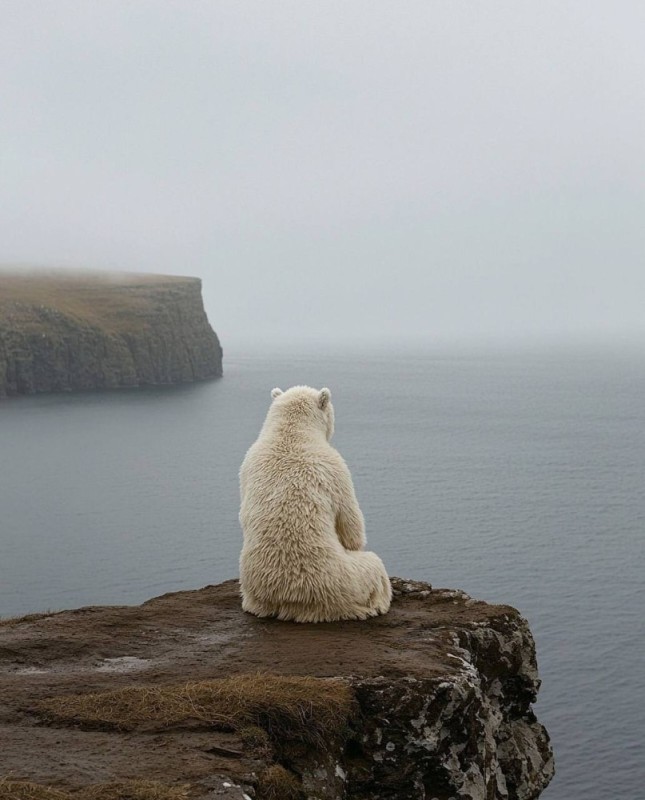 Create meme: The polar bear, Russian Arctic National Park, polar bears