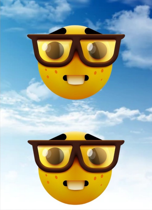 Create meme: these are emoticons, meme smiley , glasses emoticon