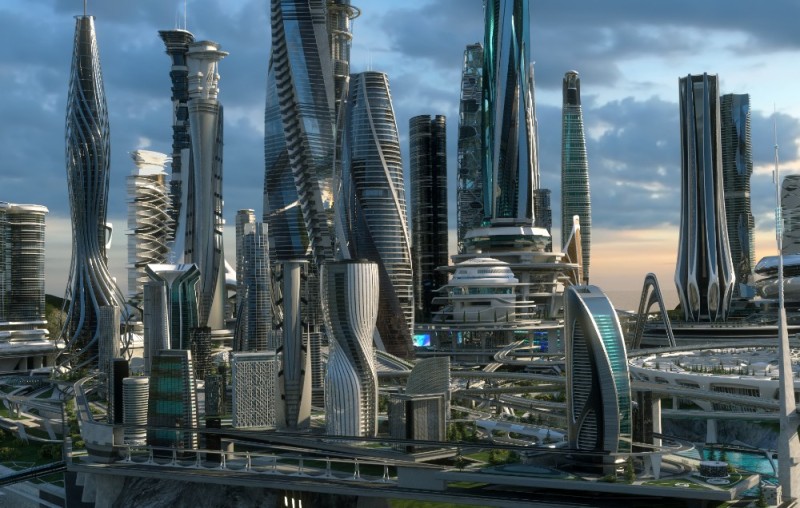 Create meme: megalopolis of the future, neom is the city of the future, futuristic city of the future