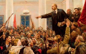 Создать мем: серов ленин провозглашает советскую власть 1947, серов ленин провозглашает советскую власть, ленин картина революция