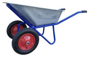 Create meme: wheelbarrow construction of two-wheeled