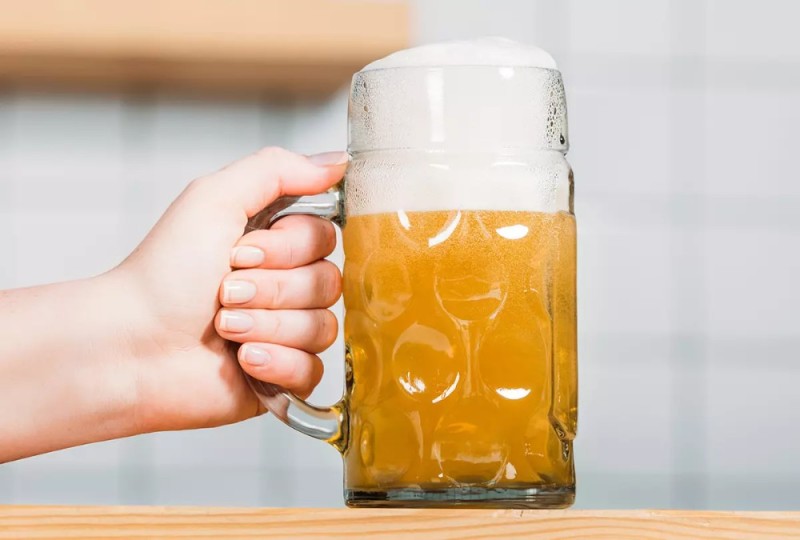 Create meme: light beer, beer mug, beer 