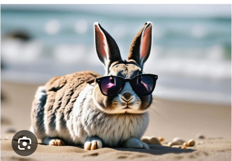 Create meme: The hare with glasses, cool hare, rabbit 