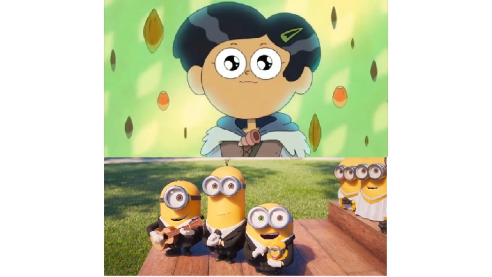 Create meme: The minion trend, animated series, fictional characters