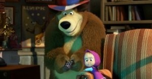 Create meme: Masha and the bear