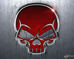 Создать мем: красный череп логотип, красный череп клан, красный череп лого обои
