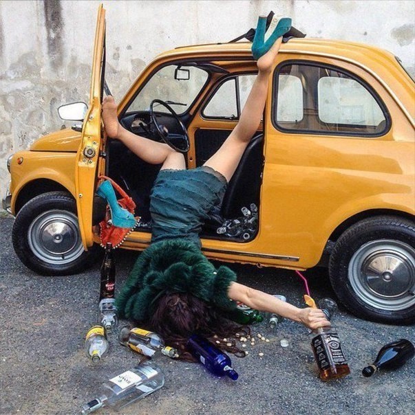 Create meme: funny drunk girls, drunk girls and cars, drunk girl