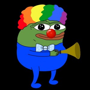 Создать мем: пепе клоун и гудок, пепе, pepe clown