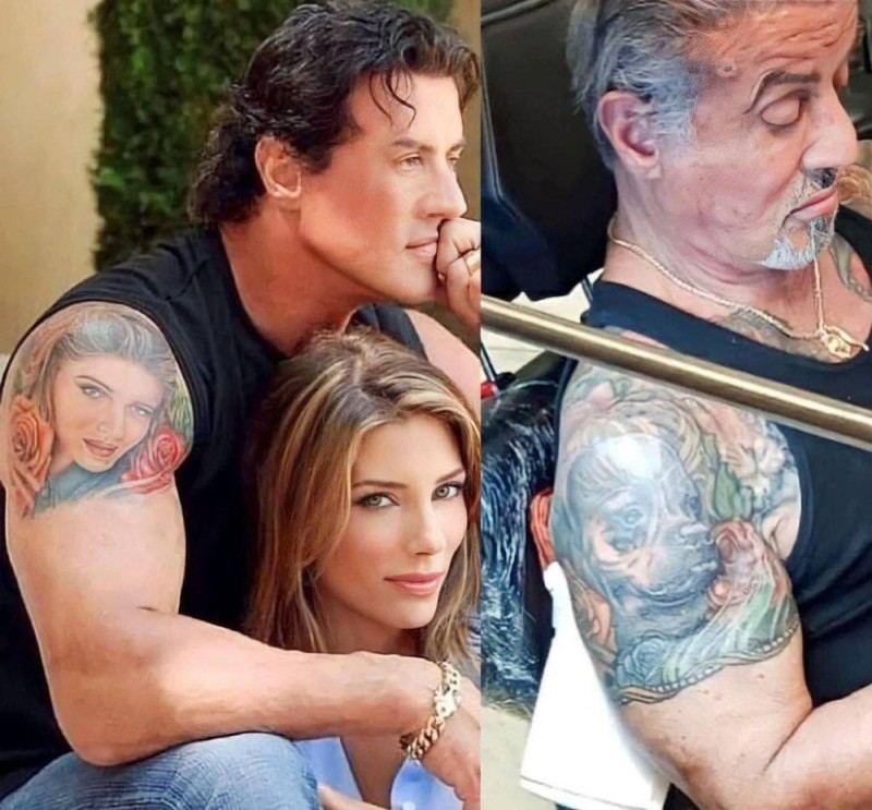 Create meme: Sylvester Stallone and Jennifer Flavin, Sylvester Stallone's wife, Stallone's wife