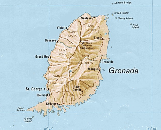 Создать мем: острова кабо верде на карте, остров гренада, гренада карта