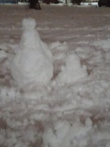 Create meme: snowman, blurred image