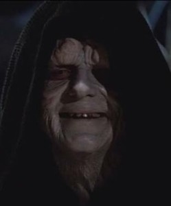 Create meme: Darth Sidious, Palpatine good good, Palpatine laugh