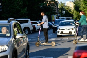 Create meme: an electric skateboard