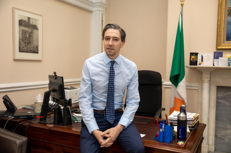 Create meme: the Minister , male , Irish Prime Minister Simon Harris