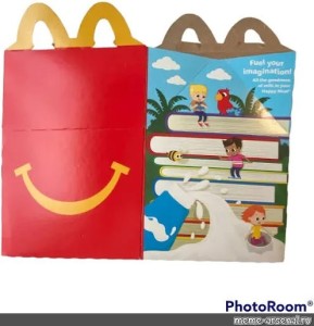 Создать мем: коробка happy meal, хэппи мил, хэппи мил коробка