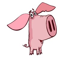 Create meme: piggy cartoon, pig , cartoon piglet