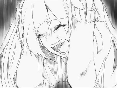 Create meme: Mia anime is crying, crying anime girl, anime black and white
